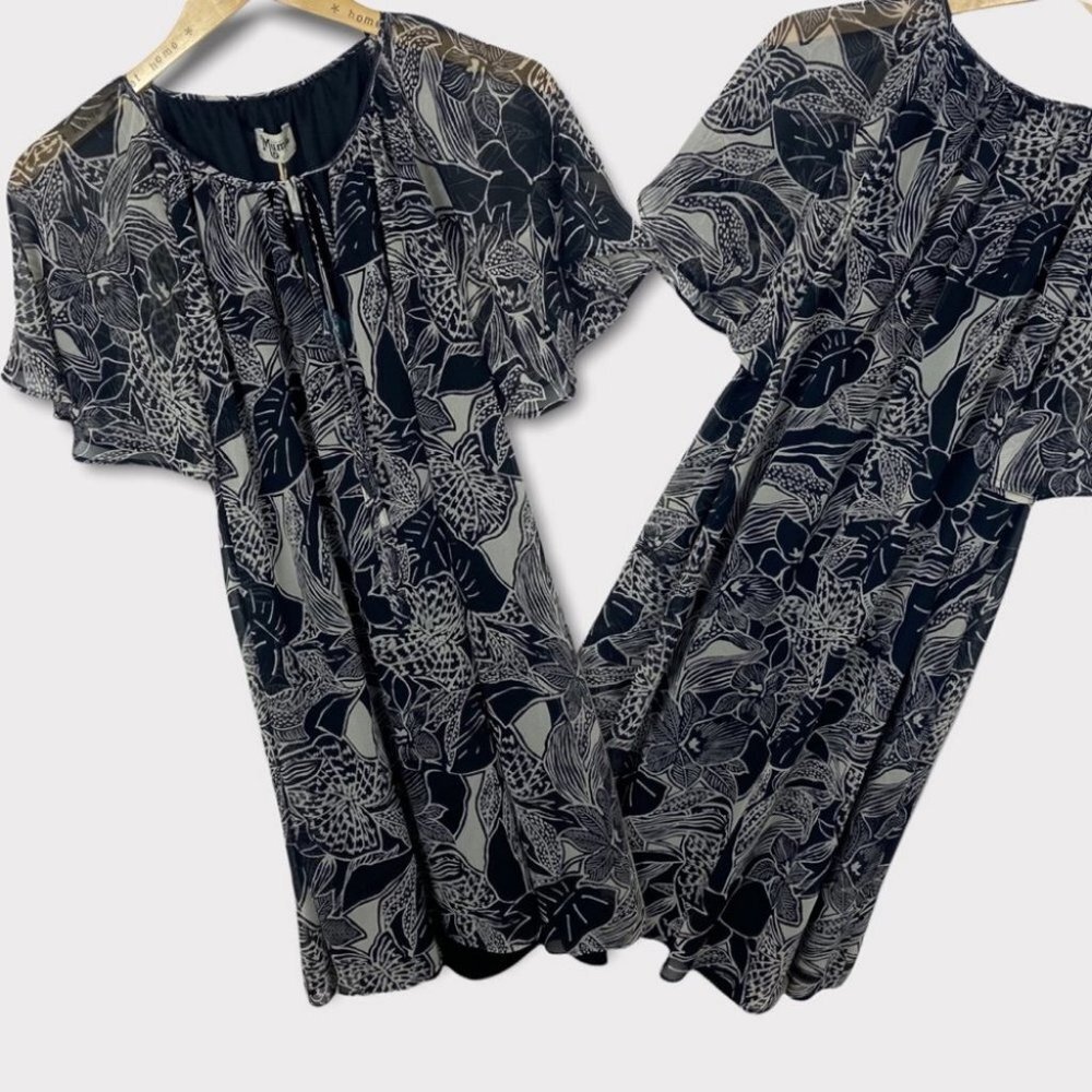 NWT Show Me Your Mumu Floral Print Flutter Hippie Boho Mini Dress Short Sleeves